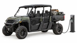 Electric side-by-side 4-seater off-road vehicle